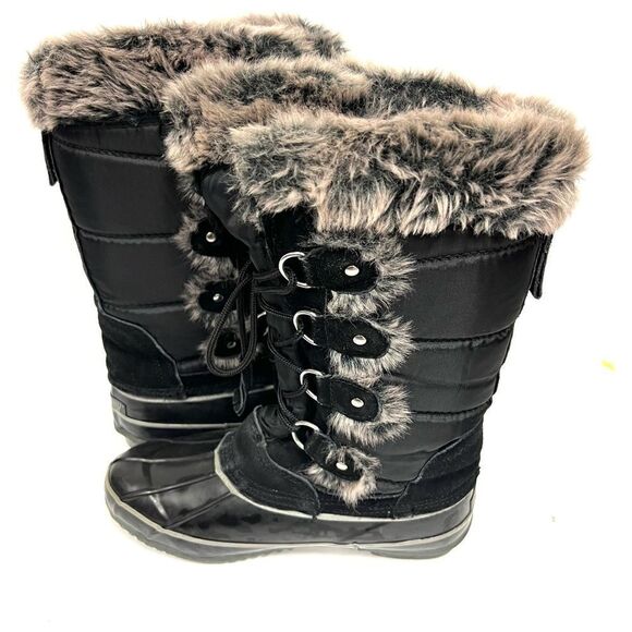Koomba “Bryce” black and grey snow boots. Size 7 - Picture 1 of 9